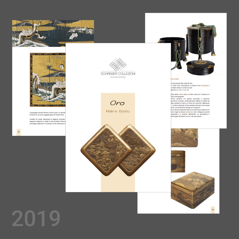 Schreiber Collezioni Torino - catalogo mostra Oro, makie byobu